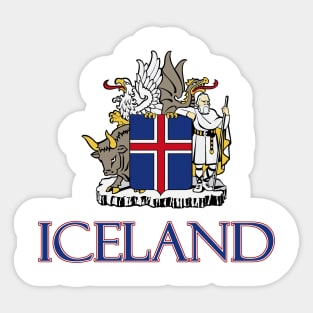 Iceland - Coat of Arms Design Sticker